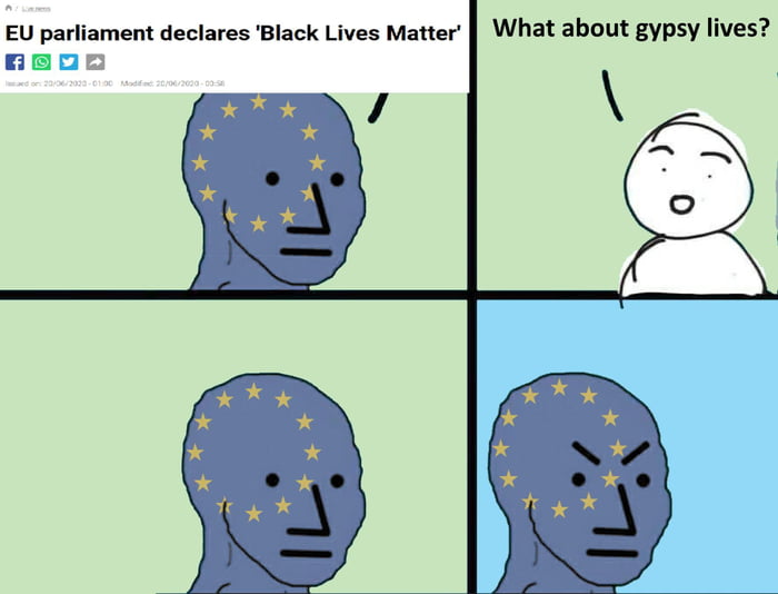 EU parliament declares Black Lives Matter What about gypsy lives ER