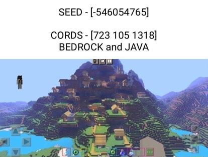 SEED 546054765 CORDS 723 105 1318 BEDROCK and JAVA