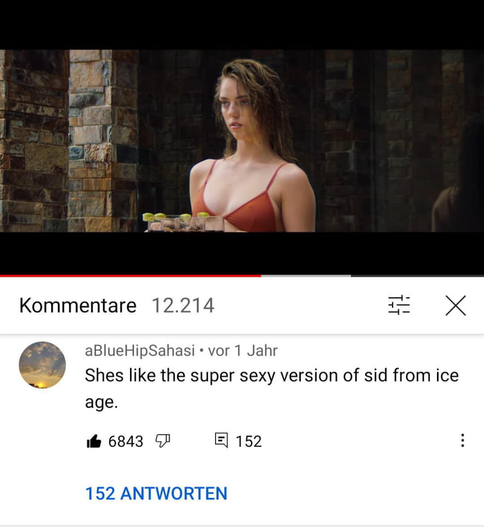 Kommentare 12214 aBlueHipSahasi vor 1 Jahr Shes like the super sexy version of sid from ice age ife 6843 G 152