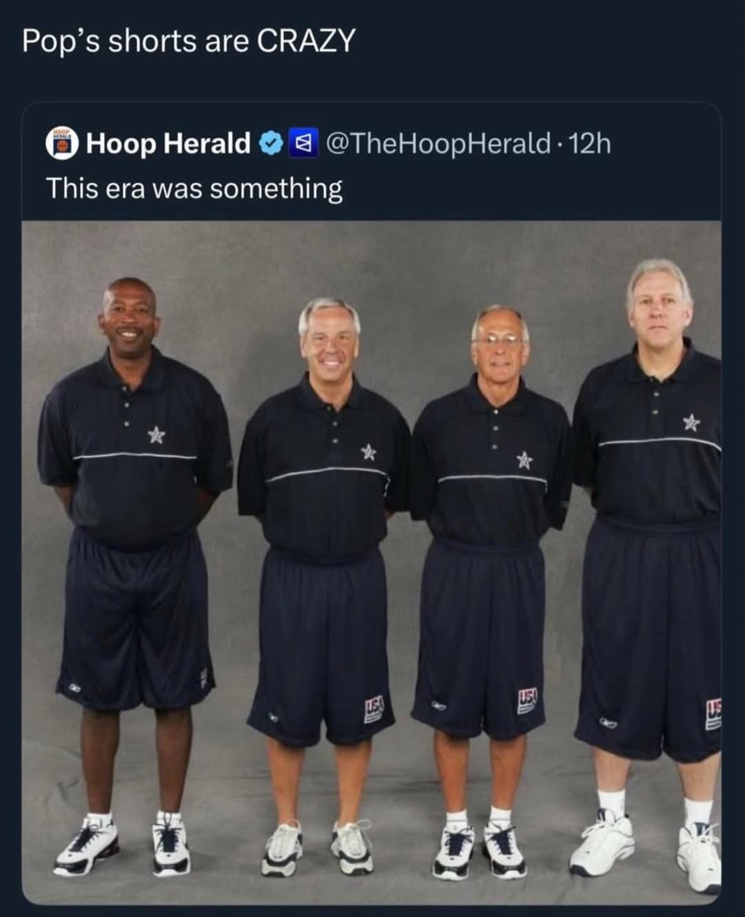 Pop's shorts are CRAZY
This era was something