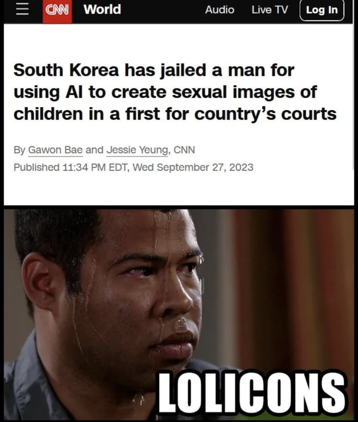 W World Audio LiveTV Login South Korea has jailed a man for using Al to create sexual images of children in a first for countrys courts LOLICONS