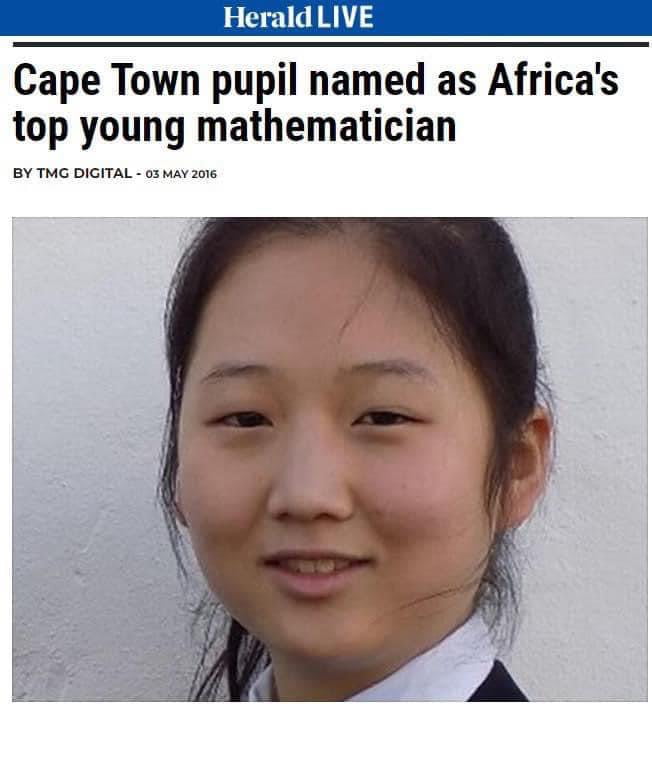 Herald LIVE Cape Town pupil named as Africas top young mathematlclan BY TG DIGITAL
