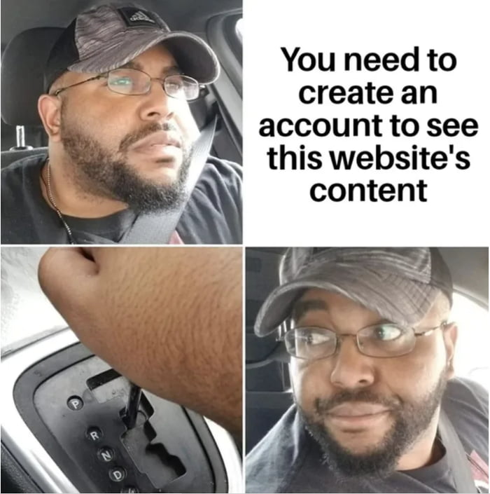 You need to create an account to see Y this websites content
