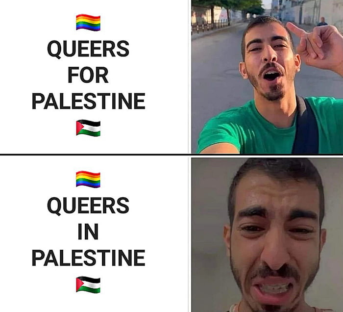 QUEERS FOR PALESTINE b QUEERS IN PALESTINE
