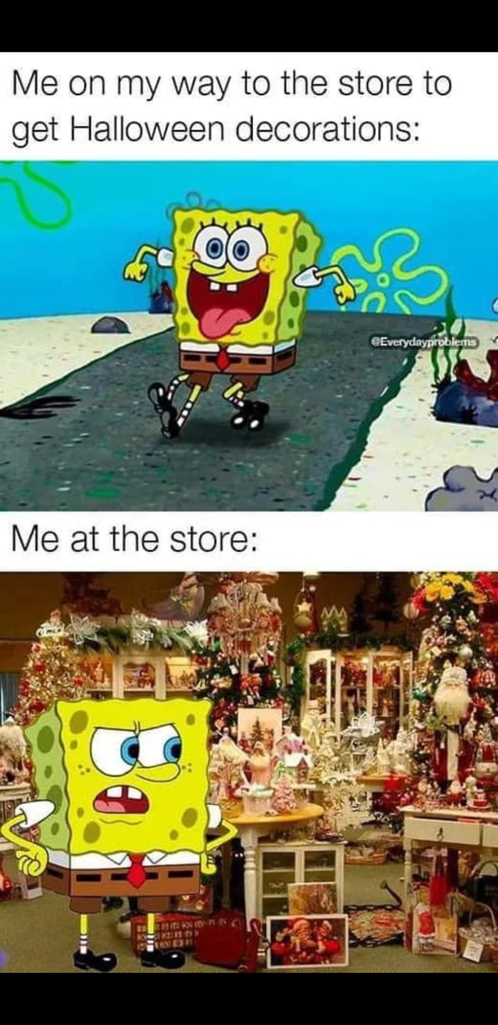 Me on my way to the store to get Halloween decorations
