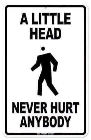 A LITTLE HEAD NEVER HURT ANYBODY