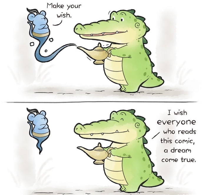 Make your I wish everyone who reads this comic a dream come true chow hon lam BuddyGatorcom
