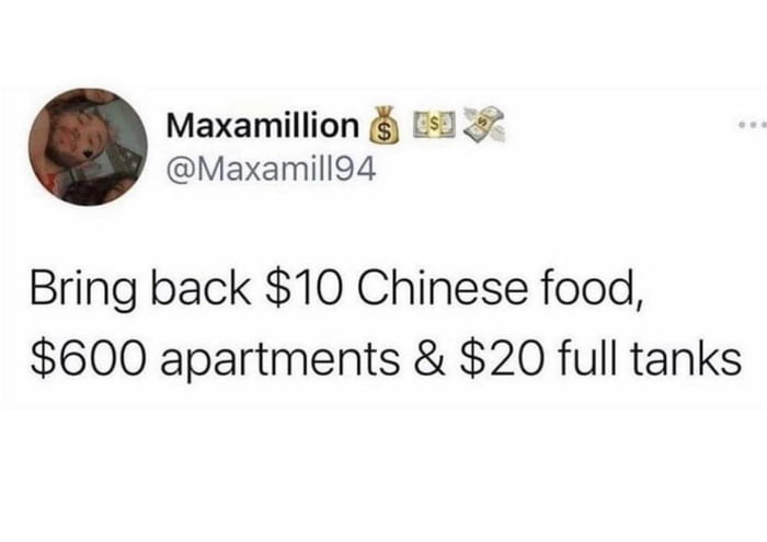 Maxamillion s3 7 Maxamill94 Bring back 10 Chinese food 600 apartments 20 full tanks