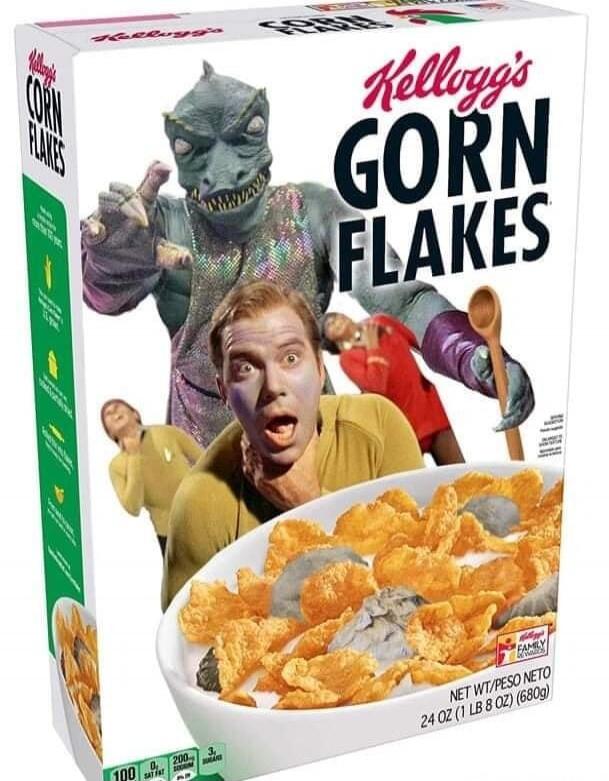 Kellogg's GORN FLAKES. CORN FLAKES. NET WT/PESO NETO 24 OZ (1 LB 8 OZ) (680g).