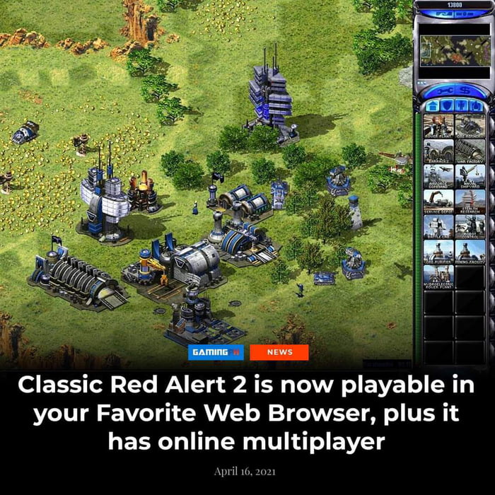 Classic Red Alert 2 is now playable in your Favorite Web Browser plus it has online multiplayer April 16 2021