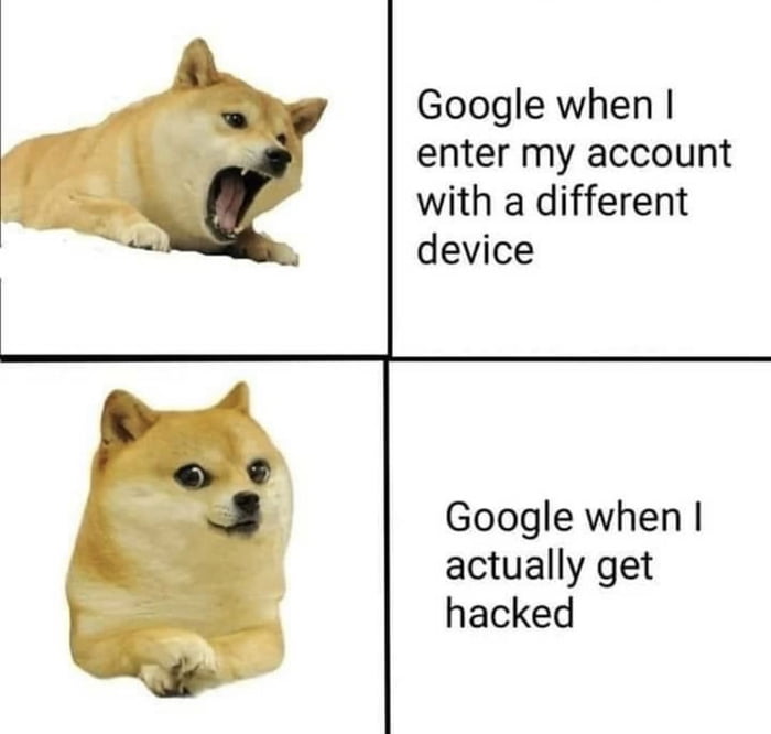 Google when enter my account with a different device Google when actually get hacked