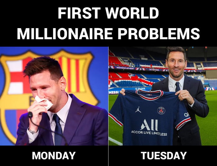 FIRST WORLD MILLIONAIRE PROBLEMS A MONDAY TUESDAY