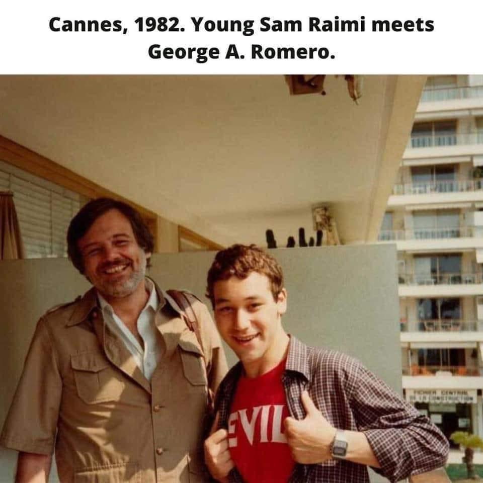 Cannes 1982 Young Sam Raimi meets George A Romero