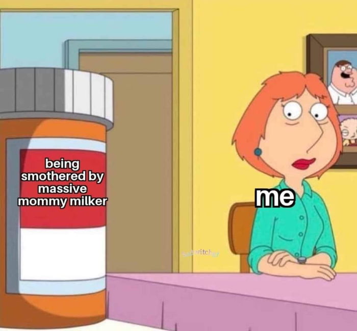 being smothered by massive mommy milker