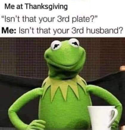 Me at Thanksgiving Isnt that your 3rd plate Me Isnt that your 3rd husban