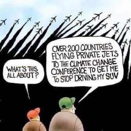 OVER200 COUNTREES 47 FLYING PRVATE JETS To THE CLIMATE CHANGE WHATSTHS CoMFERENCE To GETHME ALL ABO LABOUT R 3 oP DRNING MY SOV