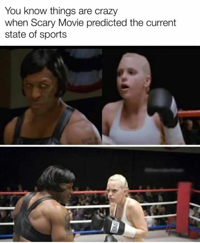 You know things are crazy when Scary Movie predicted the current state of sports