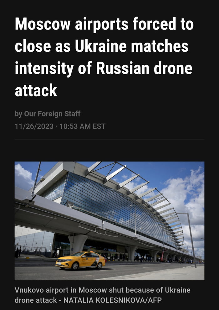 Moscow airports forced to W GET T BT S intensity of Russian drone attack Vnukovo airport in Moscow shut because of Ukraine drone attack NATALIA KOLESNIKOVAAFP