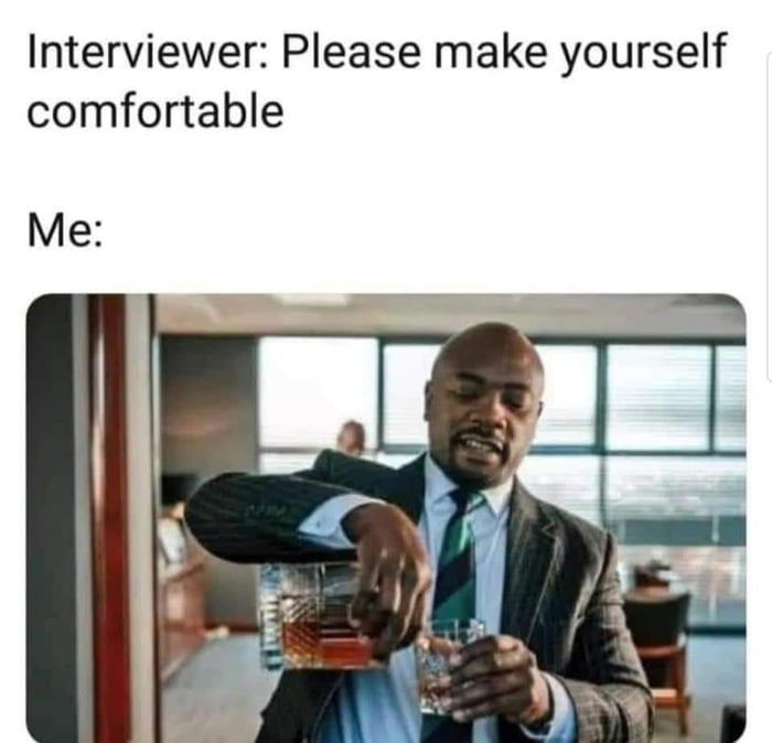 Interviewer Please make yourself comfortable