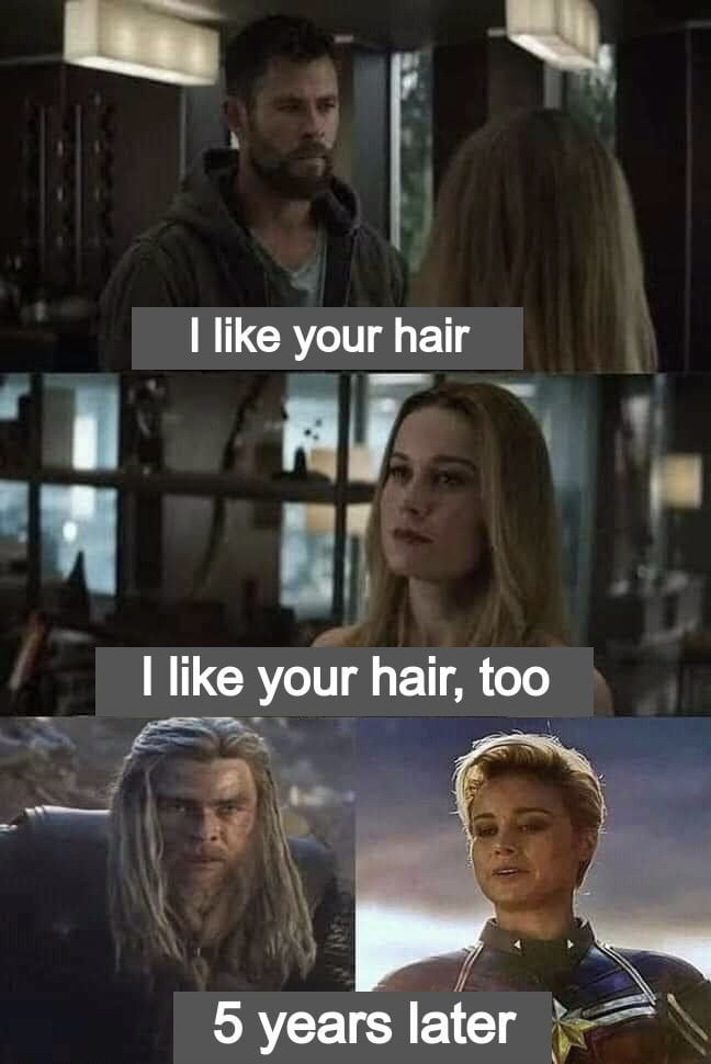 h et like your hair 0 W N l like your_ QTG B Y 5 years later