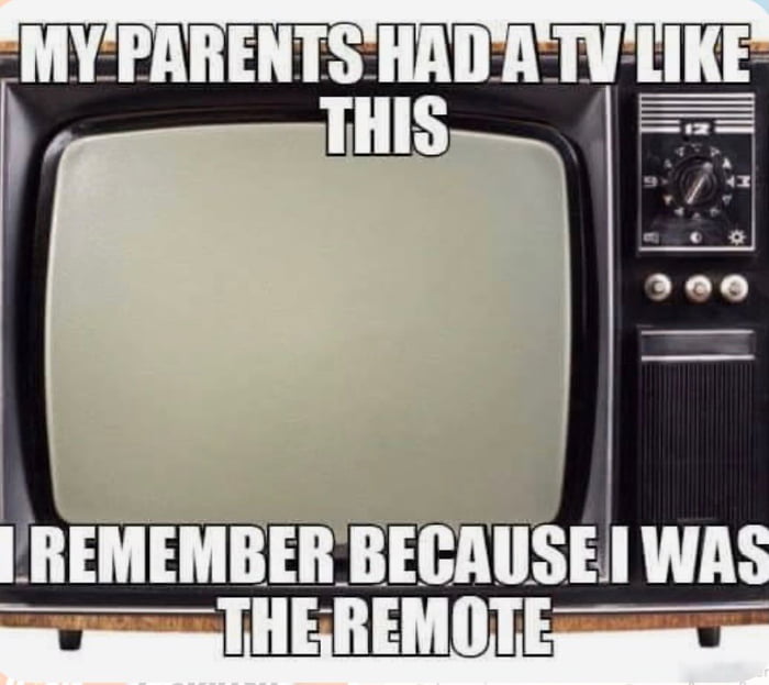 MY PARENTS HAD A TV LIKE THIS I REMEMBER BECAUSE I WAS THE REMOTE