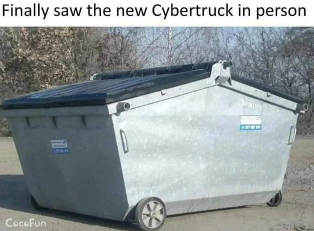 Finally saw the new Cybertruck in person