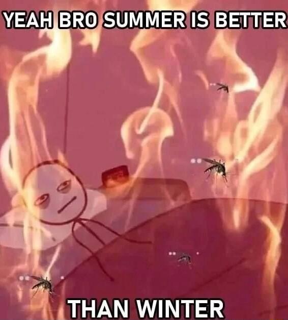 YEAH BRO SUMMER ISBETTER o i v THAN WINTER