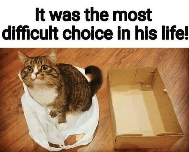 It was the most difficult chpioe iq higjife