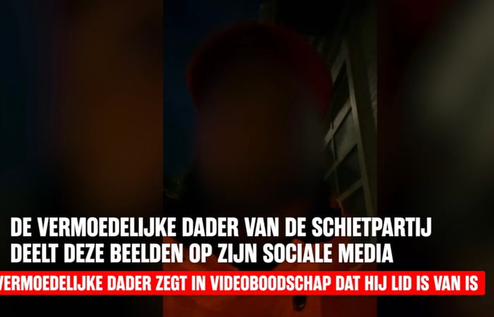 DE VERMOEDELIJKE DADER VAN DE SCHIETPARTIJ DEELT DEZE BEELDEN OP ZIJN SOCIALE MEDIA
