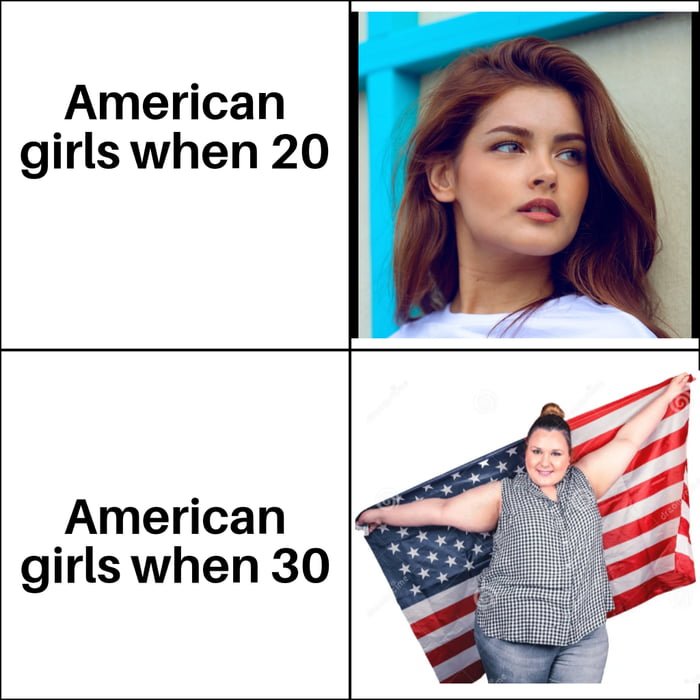 American girls when 20 American girls when 30