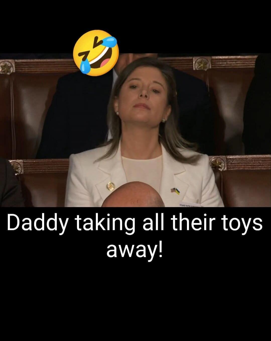 Daddy taking all their toys away!