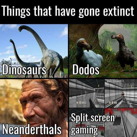 Things that have gone extinct Split INeanderthals gamir