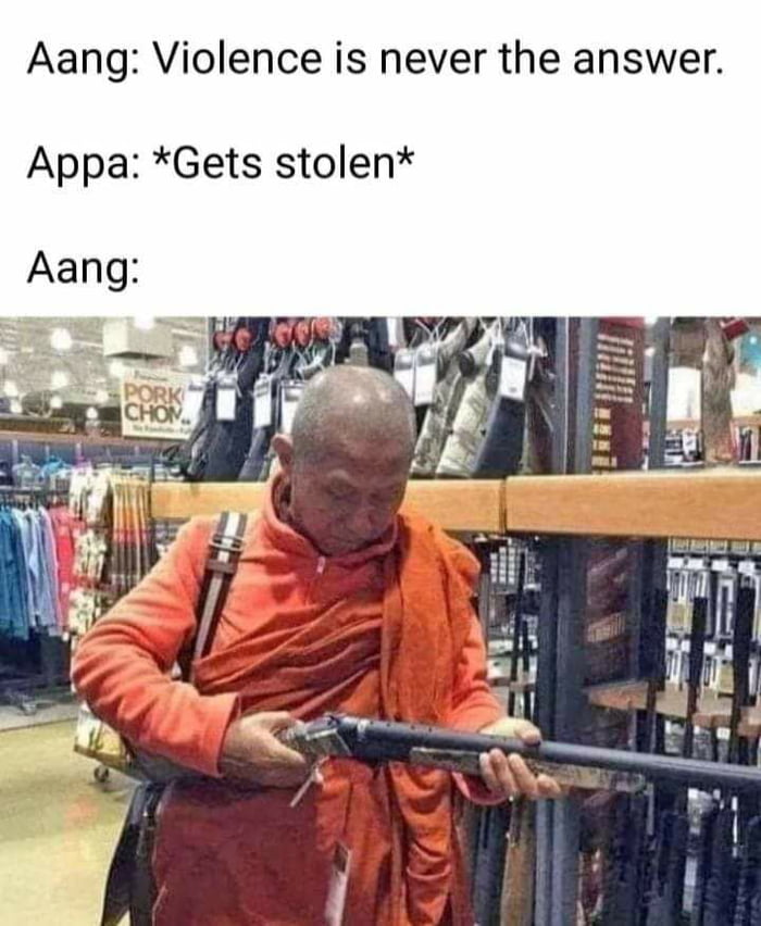 Aang Violence is never the answer Appa Gets stolen Aang