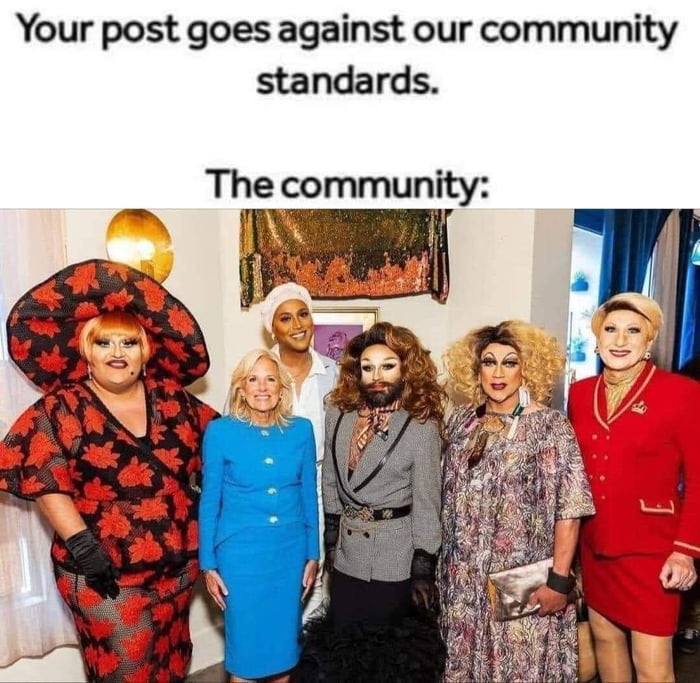 Your post goes against our community standards The community