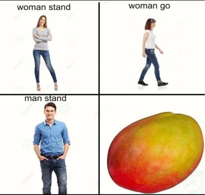 woman stand woman go A e j e i man stand