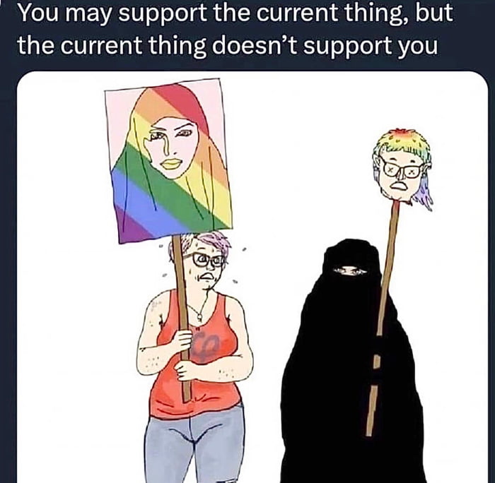 You may support the current th the current thing doesnt support you