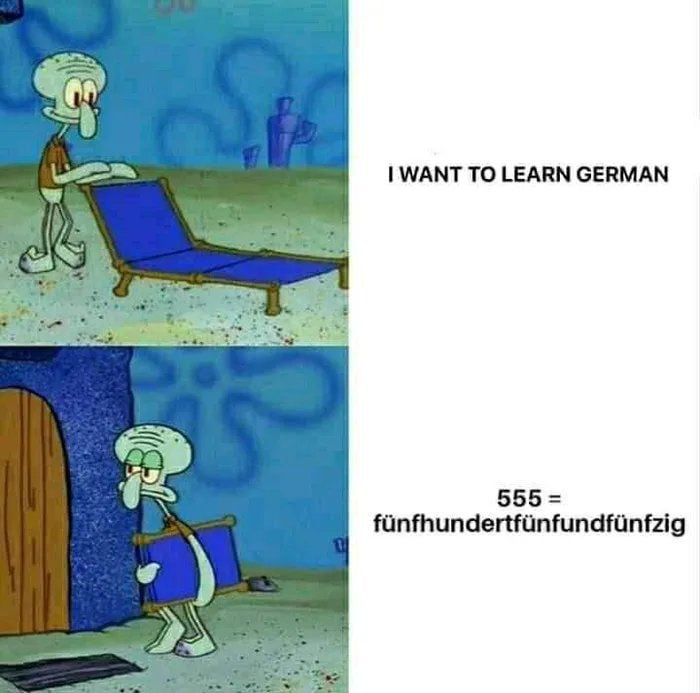 WANT TO LEARN GERMAN 566 fanfhundertfunfundfanfzig