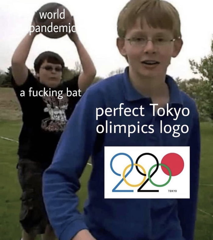 a fucking bat i perfect Tokyo olimpics logo