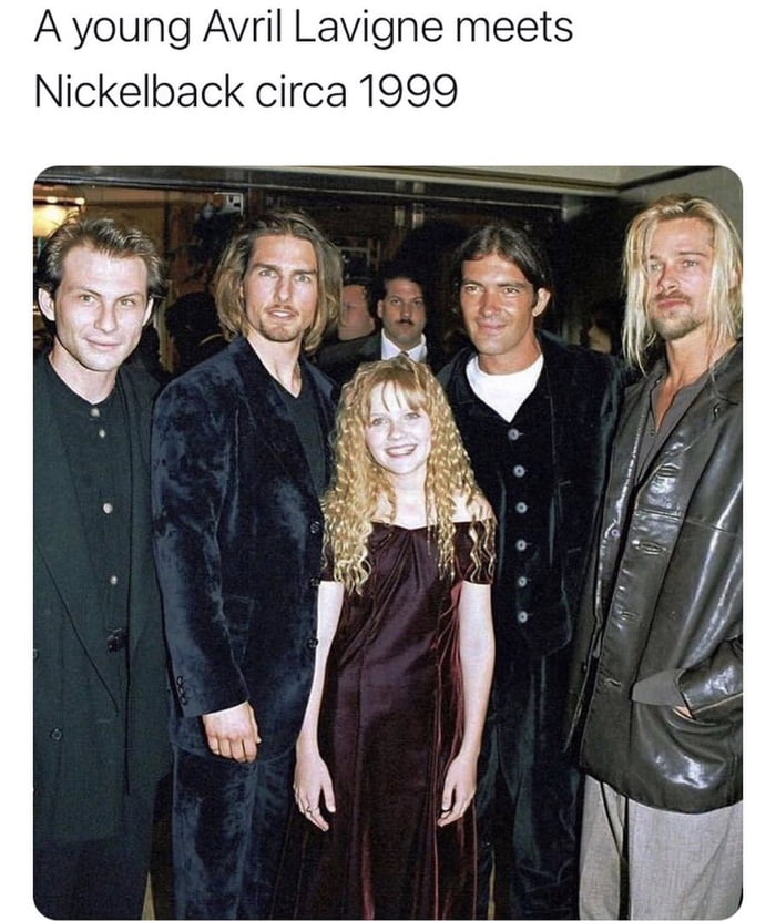 A young Avril Lavigne meets Nickelback circa 1999