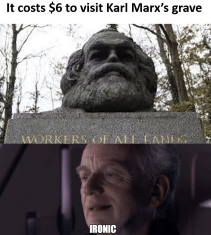 It costs 6 to visit Karl Marxs grave
