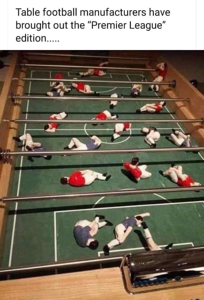 Table football manufacturers have brought out the Premier League edition