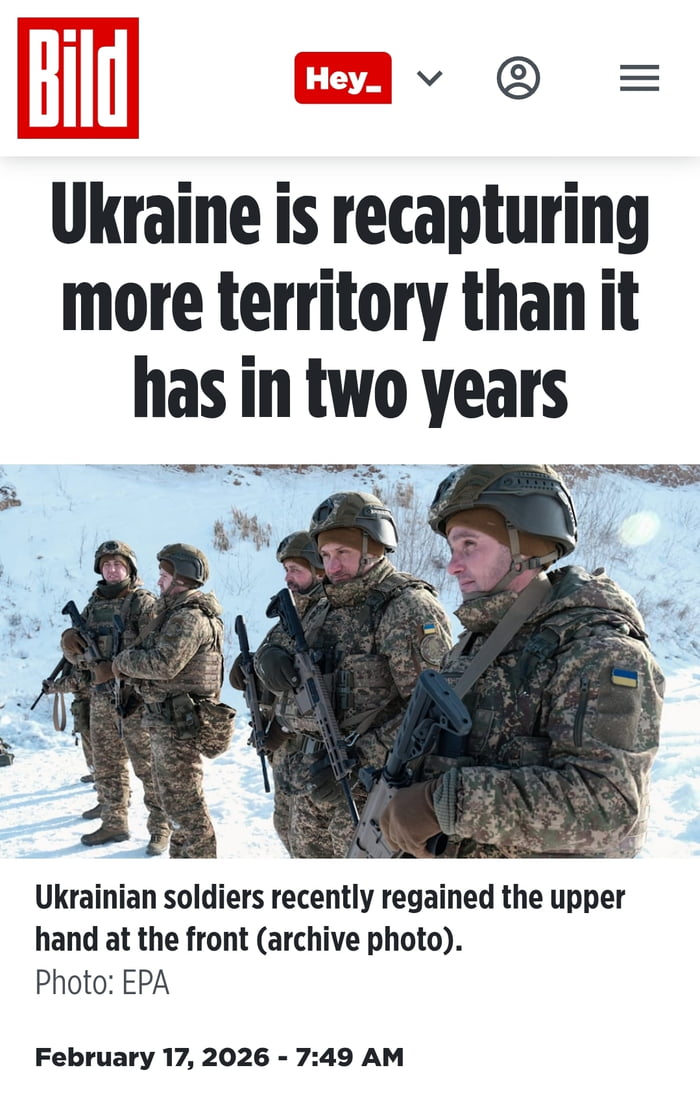 Ukraine is recapturing more territory than it has in two years
Ukrainian soldiers recently regained the upper hand at the front (archive photo).
Photo: EPA
February 17, 2026 - 7:49 AM
