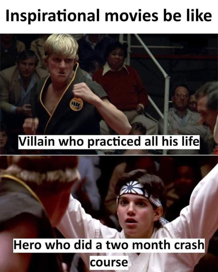 Inspirational movies be like