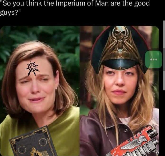 So you think the Imperium of Man are the good guys?