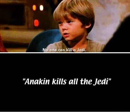 Anakin kills all the Jedi