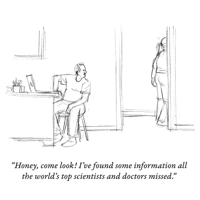 Honey come look Ive found some information all the worlds top scientists and doctors missed