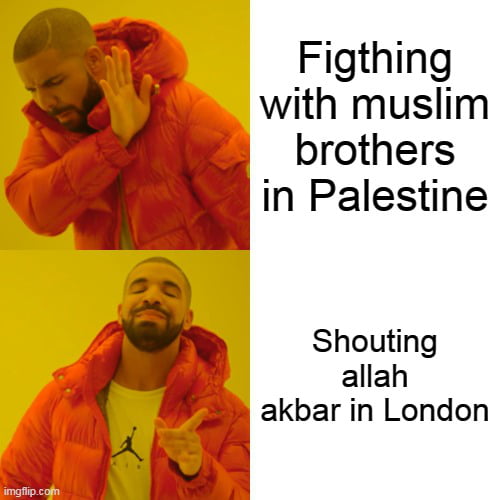 Figthing with muslim brothers in Palestine Shouting allah
