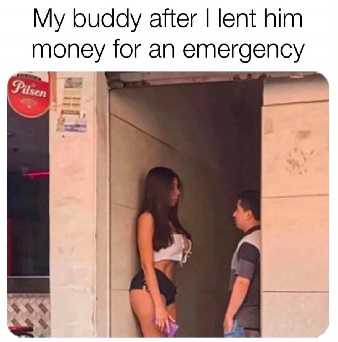 My buddy after I lent him money for an emergency Pilsen