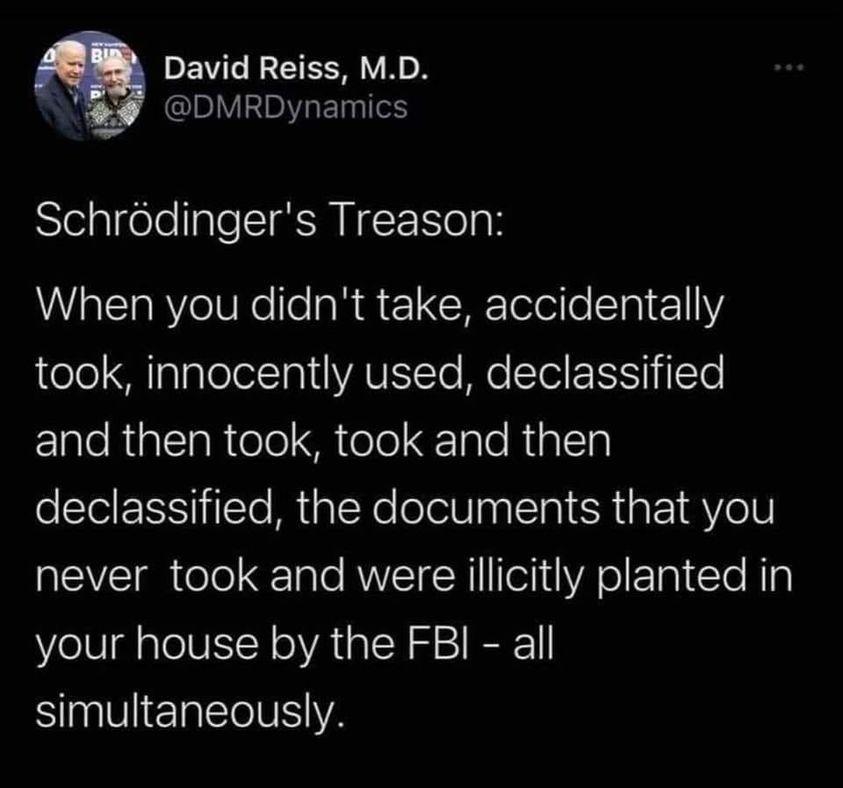David Reiss MD DMRDynamics Schrodingers Treason AWaleTa RVl WRe fo s R e1 CWETeteile Ta1 1 jelo S aTalelelTo I YAVESTe e Tl CTe EleRaITaR ole SR elolE Tale RialTa declassified the documents that you never took and were illicitly planted in your house by the FBI all EERECISIYA