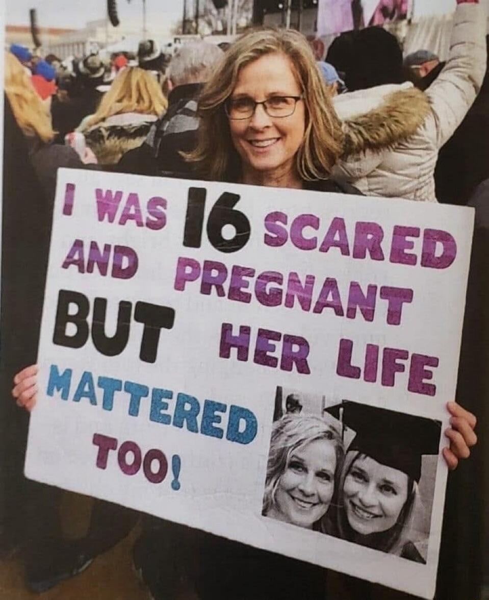 I WAS 16 SCARED AND PREGNANT BUT HER LIFE MATTERED TOO!